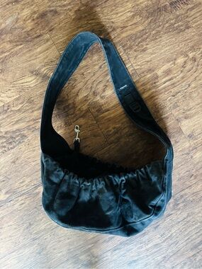 Pet Sling by WagWear in black canvas, cross body